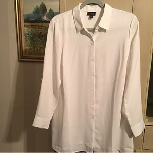 J Jill off white  blouse MP  orig price 89.00.